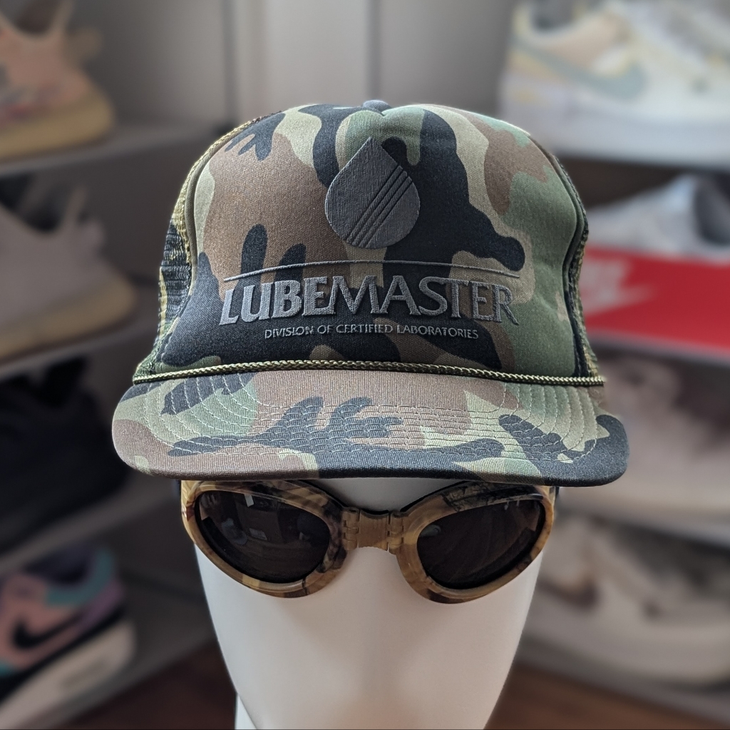 Lubemaster Vintage Camo Trucker Hat (Os)
